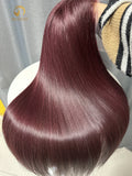 Raw Burgundy Wig 3 Bundles Made