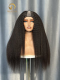 U part wig Kinky Straight 3 Bundle Made