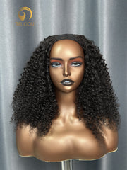 U part wig Jerry Curly 3 Bundle Made