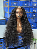 U part wig Loose Curly/Natural Wave 3 Bundle Made