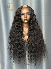U part wig Loose Curly/Natural Wave 3 Bundle Made