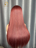 Deep Red Virgin Color Wig