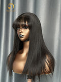 Virgin Straight Fringe Wig 4*4 HD