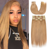 Seamless Clip In 18# Dirty Brown