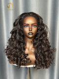 Raw Cambodia Loose Curly Wig Half Wig 4 Bundles Made
