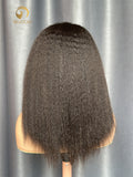 180% Density Kinky Straight Wig Virgin Hair