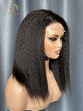 180% Density Kinky Straight Wig Virgin Hair