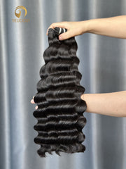 VV Loose Deep Wave Bundle Weft - #1B