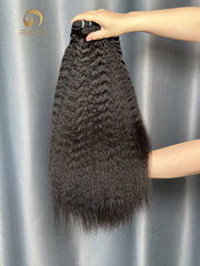 VV Kinky Straight Bundle Weft - #1B