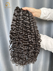 Affordable Raw Italian Curly Bundle Weft - #1B