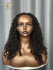 SDD Pixie Curly Half Wig