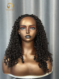 SDD Pixie Curly Half Wig