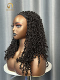 SDD Pixie Curly Half Wig