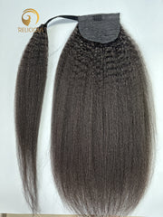 Kinky Straight Ponytail Virgin Hair