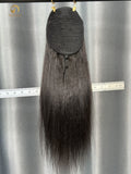 Yaki Straight Ponytail Virgin Hair