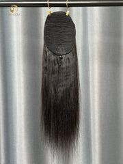 Yaki Straight Ponytail Virgin Hair