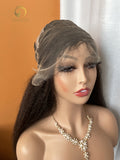 Kinky Straight HD Full Lace Wig Virgin Hair