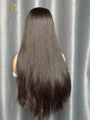VV Double Drawn Straight Wig 4 Bundles Made #1B
