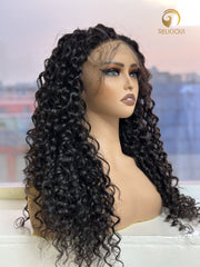 200% Density Italian Curly Wig Virgin Hair