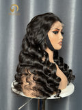 200% Density Pineapple wave Wig Virgin Hair
