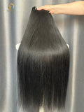 Virgin Yaki Straight Bundle Dye to Jet Black