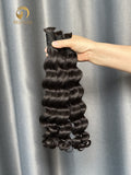 1B# Loose Deep Wave Bulk Hair for Bobo braiding