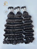 Jet Black LDW Bulk Hair for Bobo Braiding
