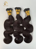 #1B Body Wave Bulk Hair for Bobo braiding