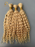 #613 Deep Curly Bulk Hair for Bobo braiding
