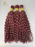 99J# Bulk Hair for Bobo Braiding - Deep Curly