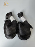 #Jet Black Loose Wave Bulk Hair for Bobo Braiding
