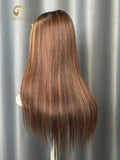 2/30 with Black Root Highlight Virgin Color Wig