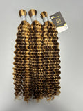 #4/27 Highlights Deep Wave Bulk Hair for Bobo braiding