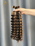 1B30# Bulk Hair for Bobo Braiding - Deep wave