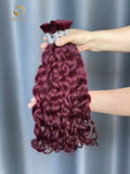 99J Italian Curly Bulk Hair for Bobo Braiding