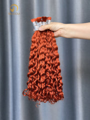 #350 Italian Curly Bulk Hair for Bobo Braiding