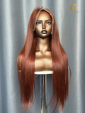 Bright Red Virgin Color Wig