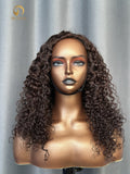 #4 Burmese Curly Flexi-Fit Drawstring Half Wig