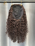 #4 Burmese Curly Flexi-Fit Drawstring Half Wig