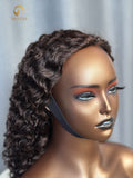 #4 Burmese Curly Flexi-Fit Drawstring Half Wig
