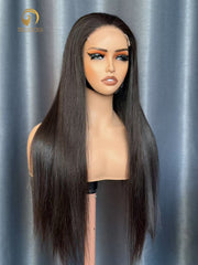 Affordable Raw Straight Wig 3 Bundles Made