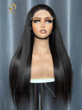 Affordable Raw Straight Wig 3 Bundles Made