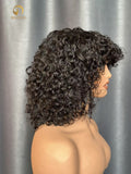 Curly Bang Wig Natural Black