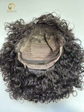Curly Bang Wig Natural Black