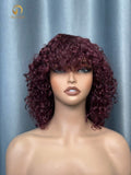 #99J Curly Bang Wig No Lace