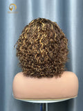 Highlight Curly Bang Wig No Lace