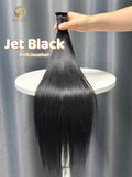 Thick Drawn Jet black Bulk Hair for Bobo Braiding ST