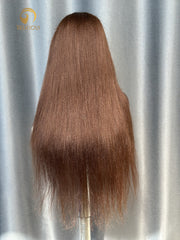 Raw #8 Yaki Straight Wig 3 Bundles Made