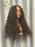 V Part Wig Italian Curly 3 Bundle Made