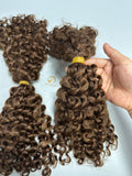 #4 SDD Deep Curly Bulk Hair for Bobo Braiding
